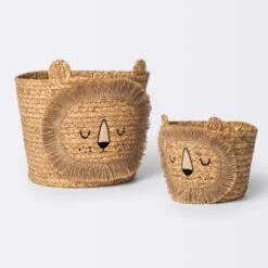 Braided Water Hyacinth Small Round Storage Decorative Basket - Cloud Island™ -Cloud Island™ GUEST 08251bcd 8684 4dda 85d5 7e48aef06926 1