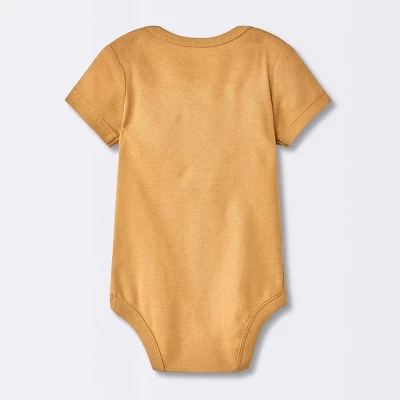 Baby 7pk Short Sleeve Bodysuit - Cloud Island™ Orange 3 Baby 7pk Short Sleeve Bodysuit - Cloud Island™ Orange