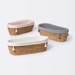 Natural Weave Oval Storage Bin With Waffle Weave Liner - Cloud Island™ -Cloud Island™ GUEST 290cd034 f4d7 4299 823d 2ffe34079b0e