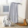Rayon From Bamboo Swaddle Baby Blanket - Gray - Cloud Island™ -Cloud Island™ GUEST 29e87973 5637 4839 8ad0 ca18e83fb88b