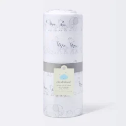 Jersey Knit Reversible Blanket Two By Two - Cloud Island™ Gray -Cloud Island™ GUEST 2d0de6fa 499e 4409 9f26 330e8f398e0f