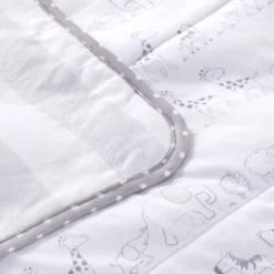 Jersey Knit Reversible Blanket Two By Two - Cloud Island™ Gray -Cloud Island™ GUEST 339b5d2b 2a2c 4ca9 b1c5 a5c7fed6dc82