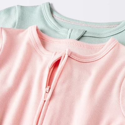 Baby Girls' 2pk Premium Romper - Cloud Island™ 4 Baby Girls' 2pk Premium Romper - Cloud Island™ - Image 2