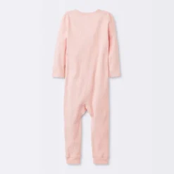 Baby 2pk Basic Wide Rib Romper - Cloud Island™ Pink