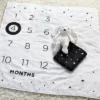 Milestone Swaddle Baby Blanket With Felt Frame - Black And White - Cloud Island™ -Cloud Island™ GUEST 5997bd36 9c1d 4347 9f0a 4a316f341918