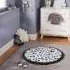 Round Activity Playmat Scallop - Cloud Island™ Black/White -Cloud Island™ GUEST 5b95c9d1 ab0a 4ef5 9d36 22ed0555425e