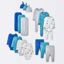 Baby Boys' 16pk Layette Gifting Bundle - Cloud Island™ Blue -Cloud Island™ GUEST 73b903eb 5896 453a aeb8 ee04930c2ca7