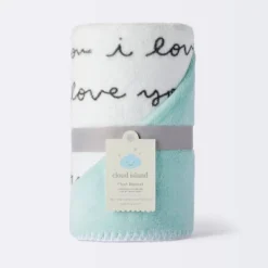 Plush Baby Blanket - I Love You Script - Cloud Island™ -Cloud Island™ GUEST 8436a8d5 53a9 4012 92ba 2dc4c8cf72cc