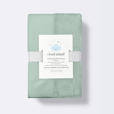 Wipeable Changing Pad Cover - Solid Sage Green - Cloud Island™ 4 Wipeable Changing Pad Cover - Solid Sage Green - Cloud Island™ - Image 2