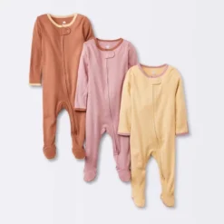 Baby Girls' 3pk Tight Fit Zip-Up Sleep N' Play - Cloud Island™ -Cloud Island™ GUEST 97ec2246 4bfd 4191 997c 0d16a82efd12