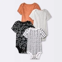 Baby 4pk Short Sleeve Bodysuit - Cloud Island™ Black -Cloud Island™ GUEST 986eeffa 7096 4680 beb8 1fb2052ac481