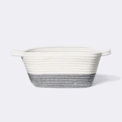 Square Coiled Rope Bin With Color Band - Cloud Island™ 8 Square Coiled Rope Bin With Color Band - Cloud Island™ -Cloud Island™ GUEST 98ecb9e4 a743 413d 90b2 3c7410fd4153