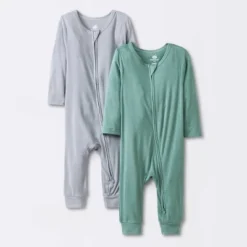 Baby Boys' 2pk Premium Romper - Cloud Island™ Green -Cloud Island™ GUEST 99394d4b a20b 4725 a38e 09108bbd052a