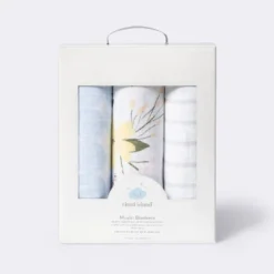 Muslin Swaddle Blankets Meadow - Cloud Island™ Light Blue 3pk 5 Muslin Swaddle Blankets Meadow - Cloud Island™ Light Blue 3pk -Cloud Island™ GUEST 9e9b61f4 2b6d 478a 9bf3 8a140a67ab11