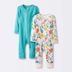 Baby Girls' 2pk Zip Romper - Cloud Island™ 11 Baby Girls' 2pk Zip Romper - Cloud Island™ -Cloud Island™ GUEST a391e3e8 dab7 4876 a0c9 40c77d7834d2
