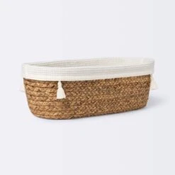 Natural Weave Oval Storage Bin With Waffle Weave Liner - Cloud Island™ -Cloud Island™ GUEST a3de4f61 51cd 4f96 91ff 73a5dc516147