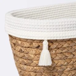 Natural Weave Oval Storage Bin With Waffle Weave Liner - Cloud Island™ -Cloud Island™ GUEST a50886a0 1fd1 4340 aa80 3ea3f0fda9a4