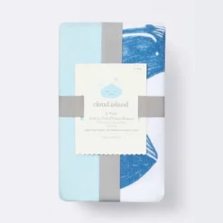 Fitted Jersey Crib Sheet Whales - Solid Blue - 2pk - Cloud Island™ 7 Fitted Jersey Crib Sheet Whales - Solid Blue - 2pk - Cloud Island™ -Cloud Island™ GUEST a7687748 f28c 432a a386 ec9fef5228c2