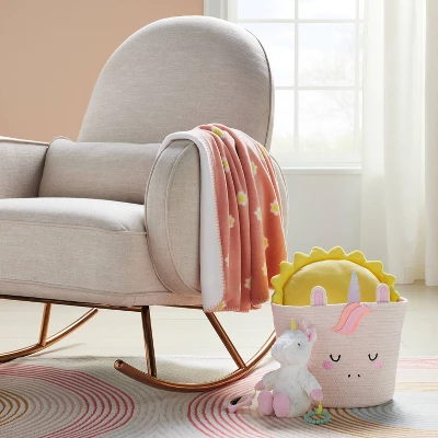 Coiled Rope Medium Round Storage Decorative Basket - Unicorn - Cloud Island™ 3 Coiled Rope Medium Round Storage Decorative Basket - Unicorn - Cloud Island™