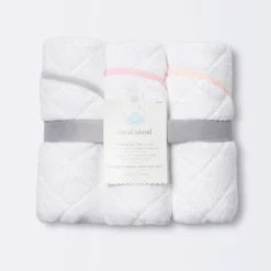 Changing Pad Liner White With Pink Edge - Cloud Island™ 3pk -Cloud Island™ GUEST c0980ab8 a3f7 4465 9bf4 4a9997cb13de
