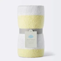 Chenille Stripe Baby Blanket - Yellow And White Stripes - Cloud Island™ -Cloud Island™ GUEST c49ed641 9886 476a 82b0 dc2fb9cdd6d2