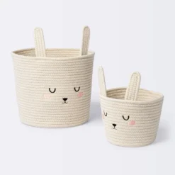 Coiled Rope Forest Animal Medium Round Storage Basket - Rabbit - Cloud Island™ -Cloud Island™ GUEST c93a41de 0032 48a6 9605 f8e891eac77f
