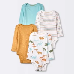 Baby 4pk Safari Animals Long Sleeve Bodysuit - Cloud Island™ 10 Baby 4pk Safari Animals Long Sleeve Bodysuit - Cloud Island™ -Cloud Island™ GUEST c9e61651 f9b0 4189 96ab faa1c05ab83b