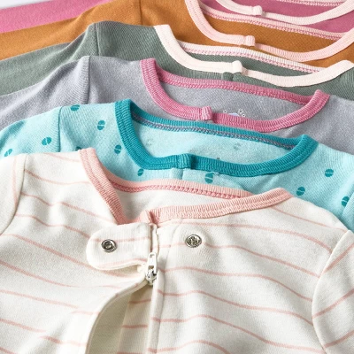 Baby 6pk Zip-Up Sleep N' Play - Cloud Island™ Brown 4 Baby 6pk Zip-Up Sleep N' Play - Cloud Island™ Brown - Image 2