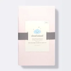 Polyester Rayon Jersey Fitted Crib Sheet - Cloud Island™ Light Pink -Cloud Island™ GUEST e67a4114 4e11 4d4d 963a cf7b13967bcc