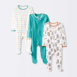 Baby 3pk Orchard Zip-Up Sleep N' Play - Cloud Island™ Off-White -Cloud Island™ GUEST e9088444 8fb9 480d bc0f 5389caf4628a