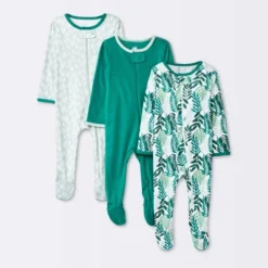 Baby Girls' 3pk Tight Fit Zip-Up Sleep N' Play - Cloud Island™ -Cloud Island™ GUEST f8d50370 bdbc 4eef ac78 70f9855cca13