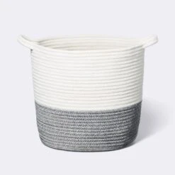 Coiled Rope Bin With Color Band - Cloud Island™ 9 Coiled Rope Bin With Color Band - Cloud Island™ -Cloud Island™ GUEST faa0ff24 8055 43a2 9518 6509e681fd98